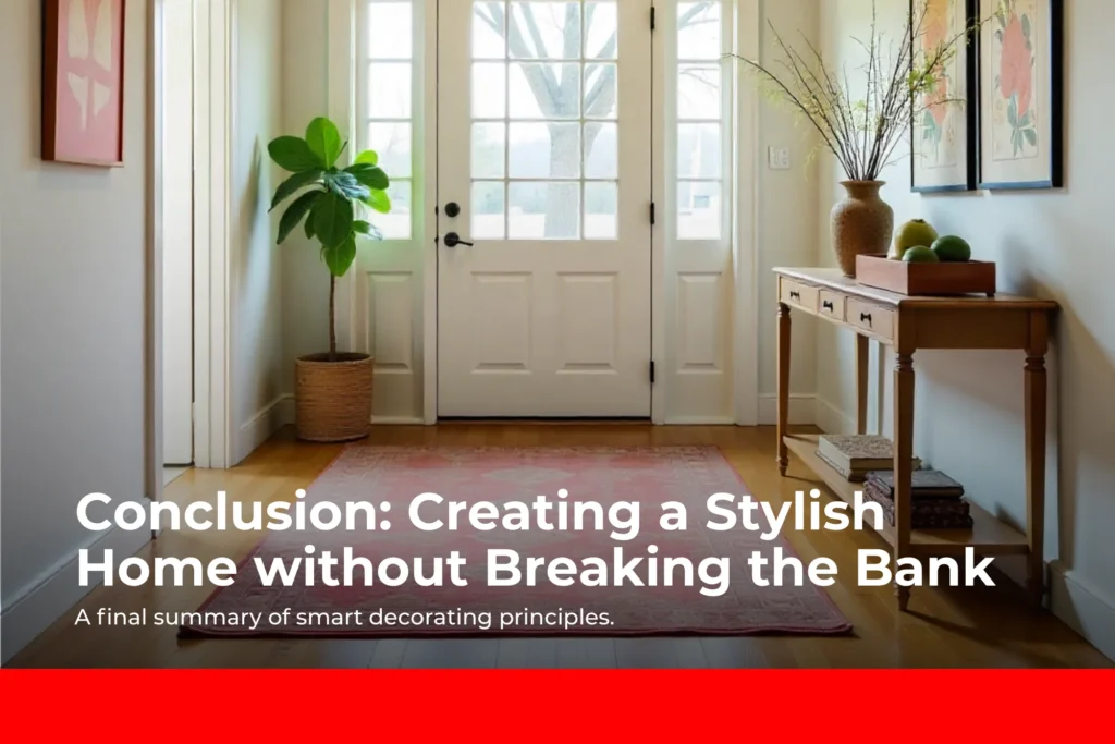 Conclusion: Creating a Stylish Home without Breaking the Bank