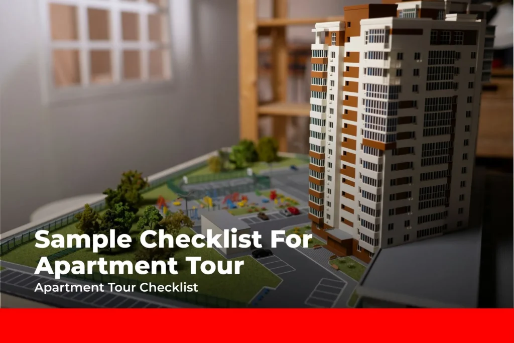 Potential Sample Checklist for Apartment Tours