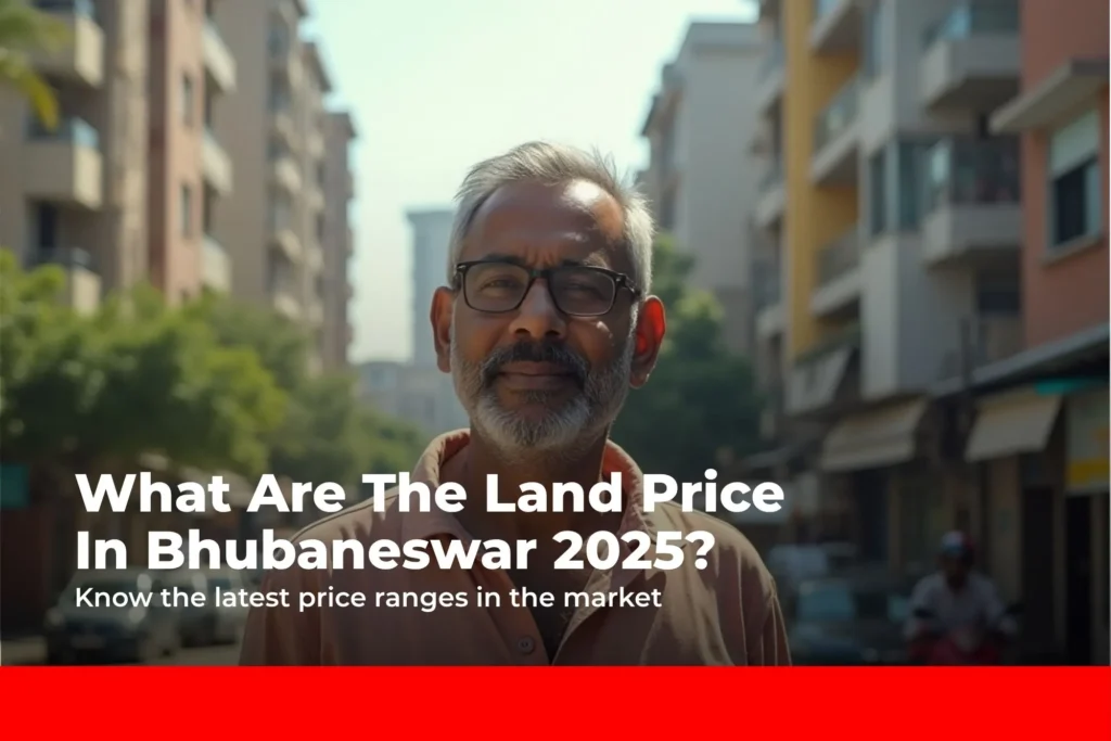 What are the land price ranges in Bhubaneswar 2025?