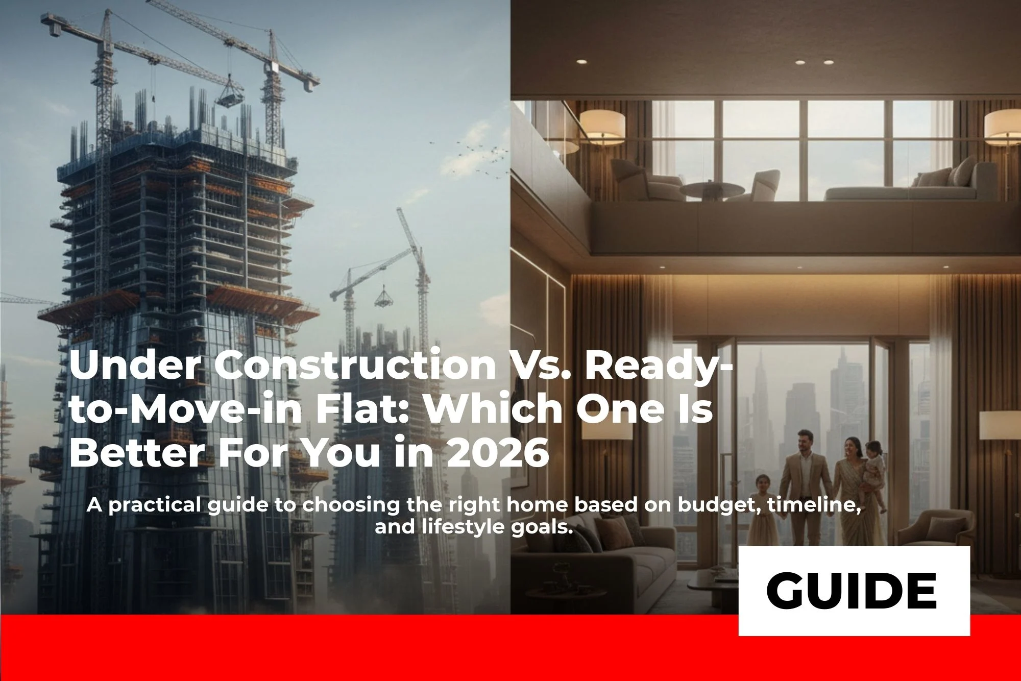 Under Construction vs Ready-to-Move-in Flat