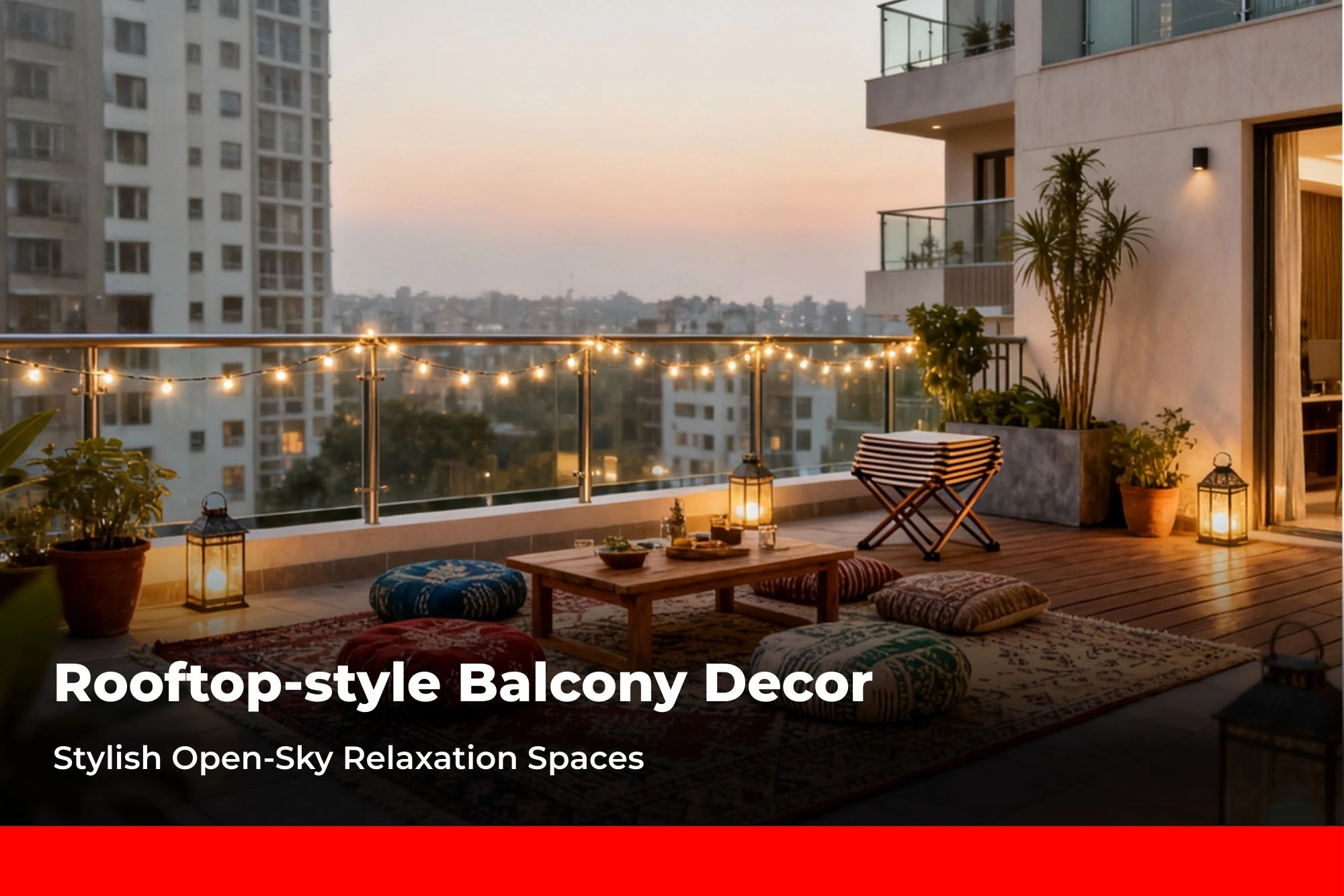 Rooftop-style Balcony Decor