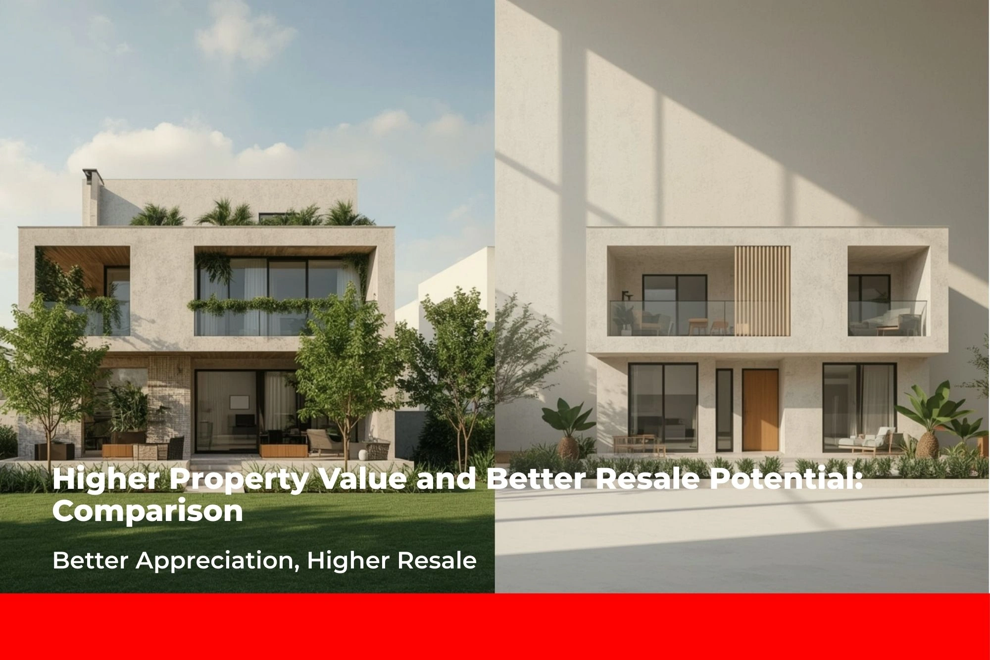 Higher Property Value and Better Resale Potential: Comparison