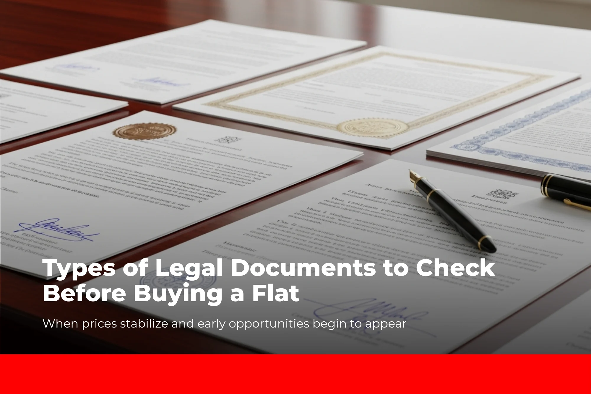 Types of Legal Documents to Check Before Buying a Flat