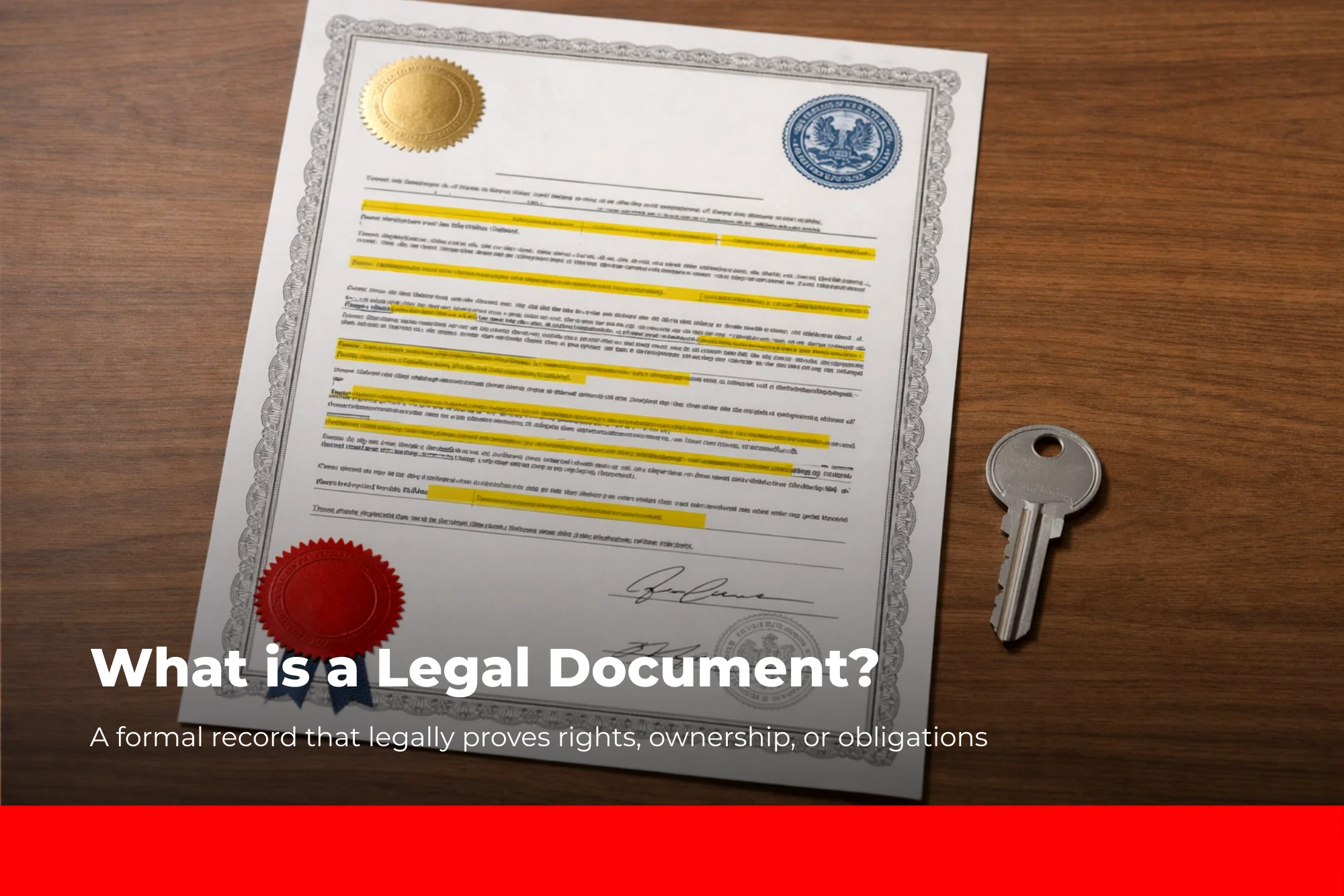 Legal documents to check before buying a flat
What is a Legal Document?
