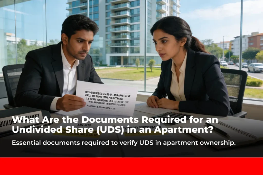 What Are the Documents Required for an Undivided Share (UDS) in an Apartment?
