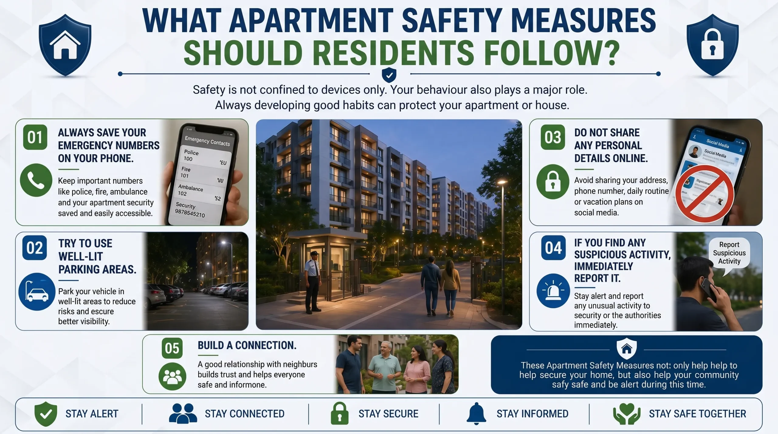 What Apartment Safety Measures Should Residents Follow?