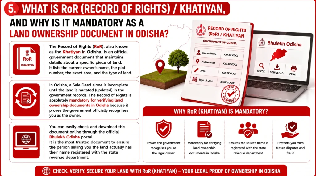 What Is RoR (Record Of Rights) / Khatiyan, And Why Is It Mandatory As A Land Ownership Document In Odisha?