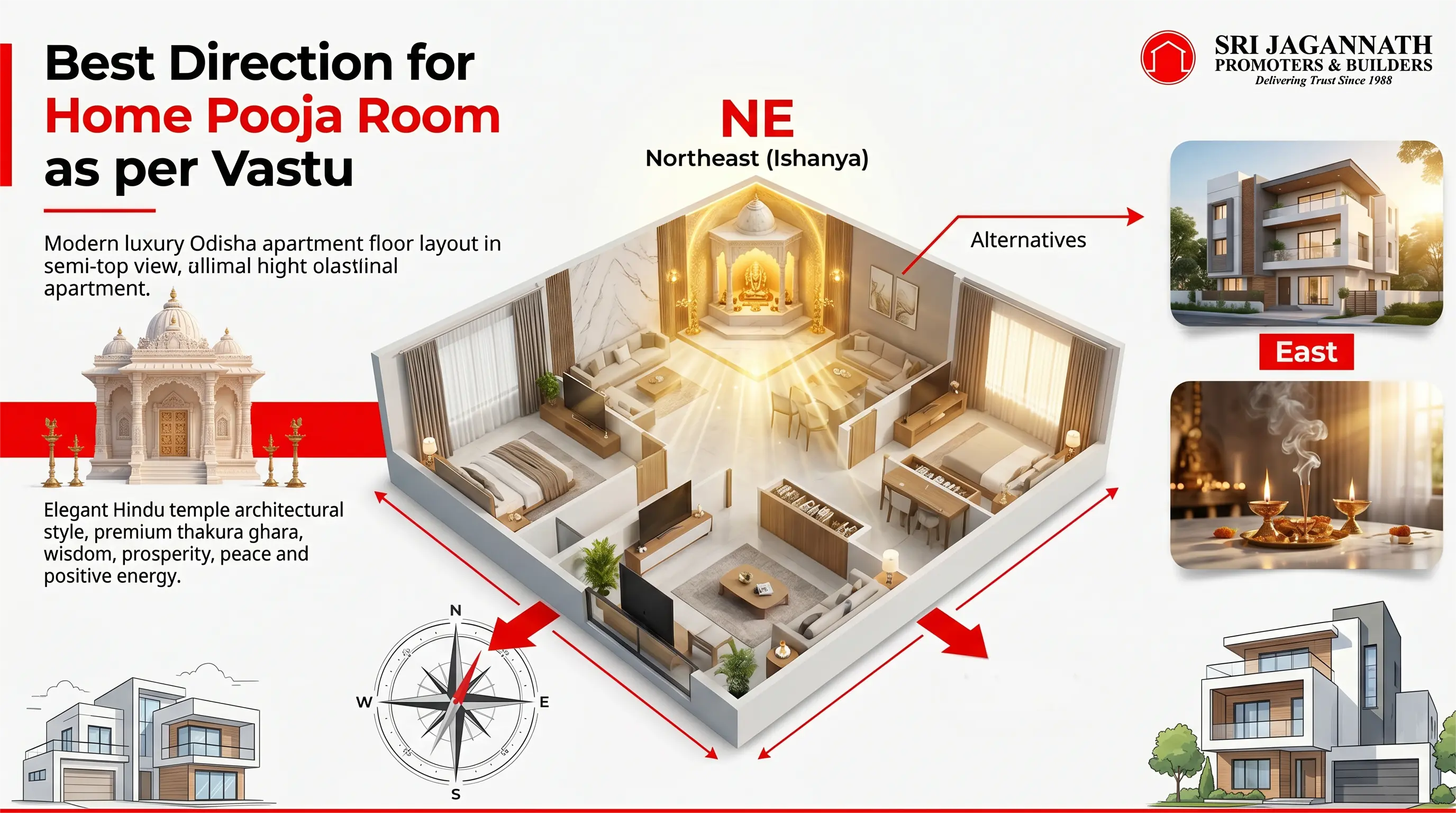 What Is The Best Direction For Pooja Room As Per Vastu For Your Home?