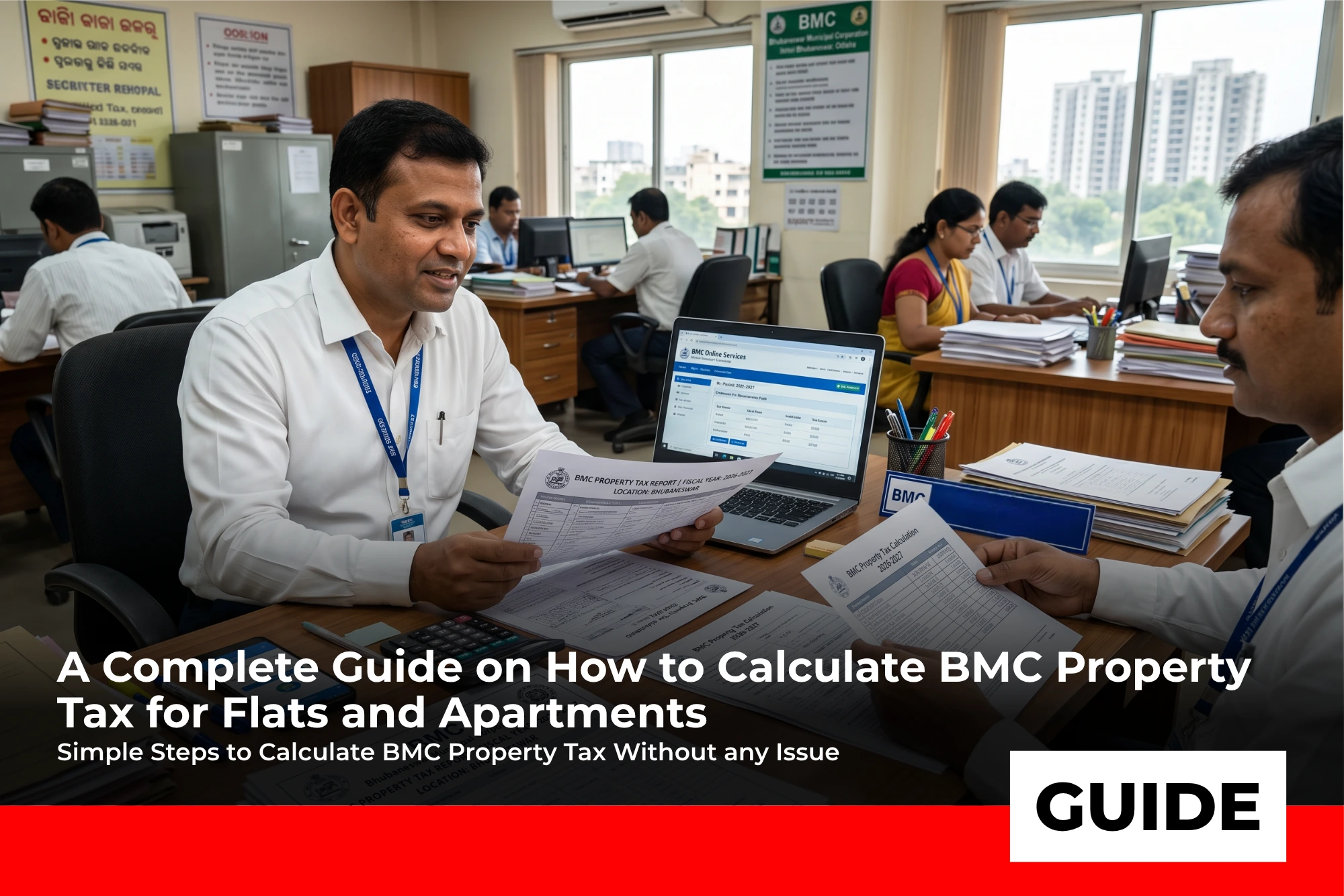 calculate bmc property tax for flats and apartments
