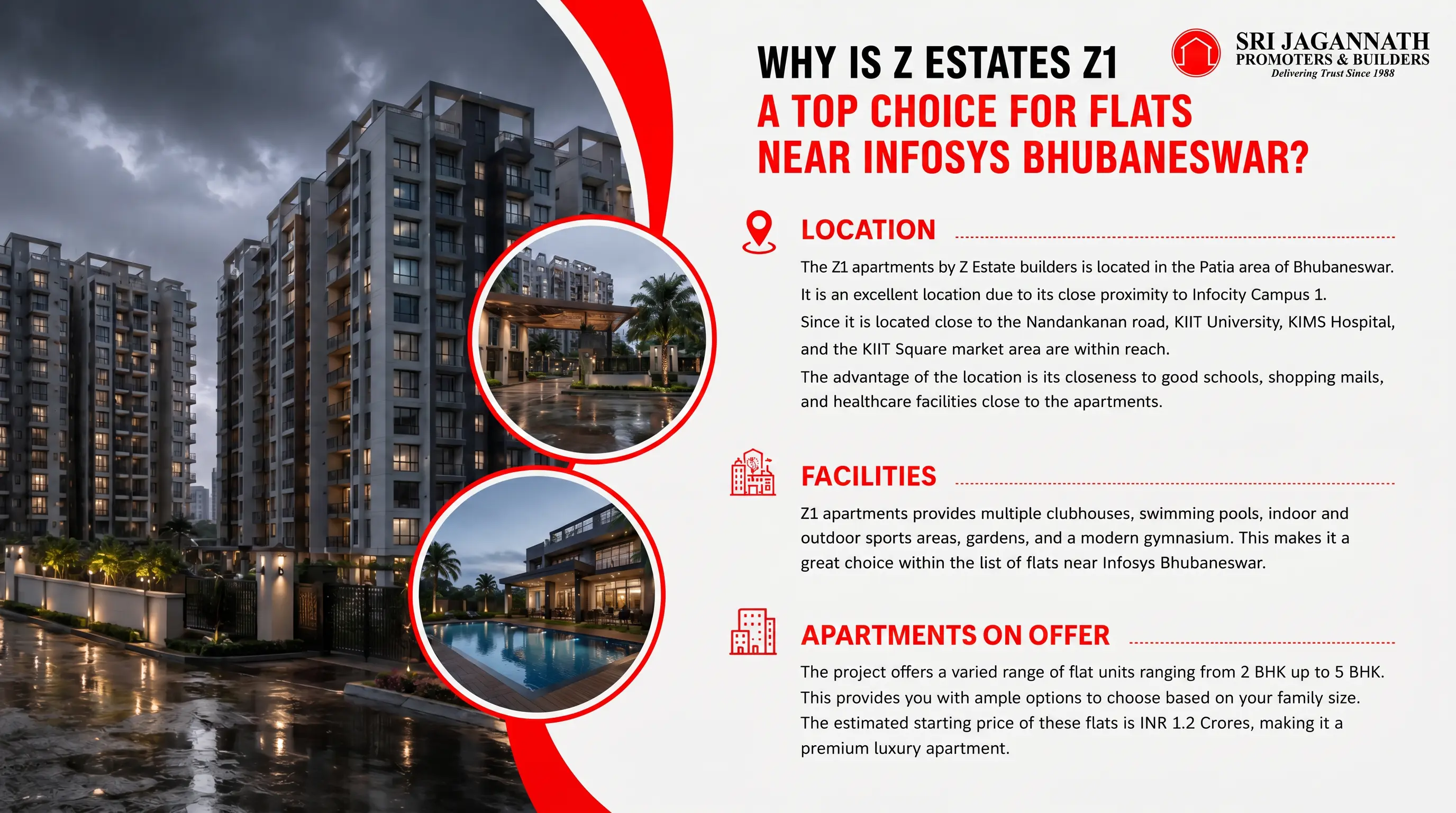 Why is Z Estates Z1 a top choice for flats near Infosys Bhubaneswar?